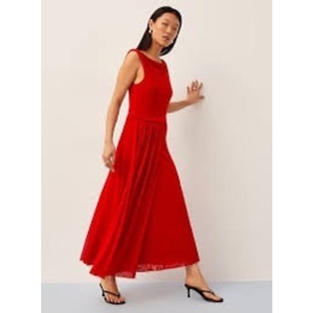 NWT RXB Sleeveless Orange Maxi Dress Size Medium